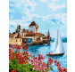 Картина  по номер. на холсті 40*50см Идейка КН2758 Яскрава Швейцарія