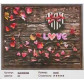 Алмазна мозаїка по номерам на дереві 40*50см Diamond painting QA203286