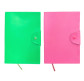 Блокнот А5 80арк ЛИДЕР 5902-3 шкірзам (м'який) на кнопці, асорті нєон