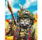 Картина по номер. на холсті 40*50см BrushMe BS53277 Котик гуцул