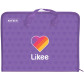 Портфель А4 KITE мод 202 Likee пластик на блискавці LK22-202