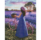 Алмазна мозаїка по номерам на холсті 40*50см Идейка АМО7438 Лавандове натхнення
