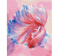 Картина  по номер. на холсті 40*50см Идейка КН4459 Риба півник