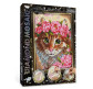 Алмазна мозаїка по номерам на холсті 20*30см DankoToys Кошеня в квітах DT DM-03-06