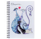 Зошит спіраль А4 120арк пласт. обл. 3 розд. YES Glamour Cats 681761
