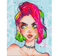 Картина по номер. на холсті 40*50см BrushMe Metalic BS53389 Леді грандж