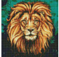 Алмазна мозаїка по номерам на холсті 40*40см Идейка АМО7505 Розкішний лев