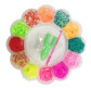 Набір для плетіння резинками Rainbow Loom Bands 550шт. + гачок +аксесуари Квітка 594-3