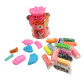 Маса для ліплення у відерці PlayDough 10 кол., з формочками 8704 Ведмедик