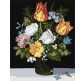 Картина  по номер. на холсті 40*50см Идейка КН3223 Натюрморт з квітами у стакані