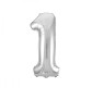 Повітряна кулька ООПТ Цифра-1 45см 1шт, срібло 8535s-1