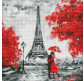 Алмазна мозаїка по номерам на холсті 40*40см Идейка АМО7186 Дощовий Париж