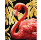 Картина  по номер. на холсті 40*50см Идейка КН6523 Витончений фламінго, з фарбами металiк