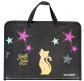Папка-портфель 25,5*35см Class пластик на блискавці 5635-24C Star Cat