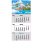 Календар настінний квартальний 2025 Axent на 1 спиралі 29,7*63см 8801-25-2-A Maldives 2