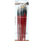 Набір пензлів 6шт. Artist Brushes синтетика круглі (№2,4,6,8,10,12) HB-30460/HB3460B