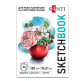 Блокнот для маркерів скетчбук А5 (14,8*21см) 130г/м, 30арк Santi Blossom 743213
