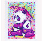 Алмазна мозаїка по номерам на холсті 20*30см Josef Otten EJS24617 Пандочки