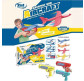 Іграшка 4FUN Game Aircraft 2в1 Пістолет механічний запускач з літаком, асорті 77911