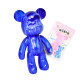 Іграшка лялька Флюідне ведмежа 33см DIY Fluid Bearbrick з 4-а фарбами №MRA24-600