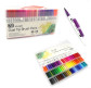Капілярні ручки Josef Otten Лінер + пензель набір 72шт Dual Tip Brush Pens двустороння MKB-04350-72