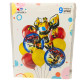 Повітряна кулька ZYBalloon набір 9шт. різного розміру, Трансформер 81см 1212-9130