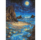 Алмазна мозаїка по номерам на холсті 30*40см Идейка АМО8234 Сяючий берег