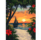 Картина по номер. на холсті 30*40см Идейка КН6393 Краса тропіків