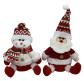 Іграшка м'яка Дід Мороз - Сніговик h-26см сидячі, асорті 95036