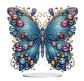 Алмазна мозаїка на підставці 20*24см Никитошка №118 Метелик блакитний
