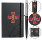 Кулькова ручка Parker 15632b24_W0010u Jotter Originals Army Black Емблема ЗСУ + блокнот Набір подарунковий