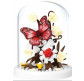 Конструктор 3D у колбі Flower Butterfly 6,8*8,5см, 126 дет №2541