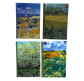 Блокнот А5 82арк Оопт чорні аркуші Van Gogh 17902